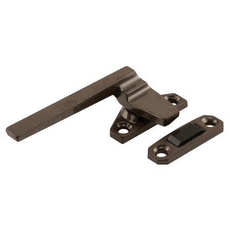 PRIME-LINE Left-Handed, Bronze, Casement Locking Handle with Offset Base Single Pack H 3598